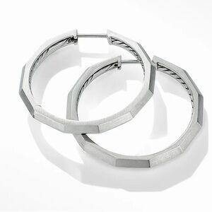 David Yurman Stax Faceted Hoop Earrings